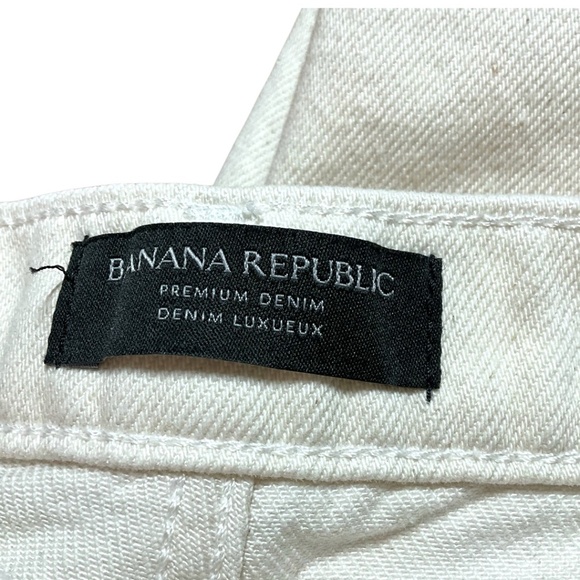 BANANA REPUBLIC Premium Denim Cotton Blend High Rise Wide Leg Jeans w/ Slits 26P - Picture 4 of 10